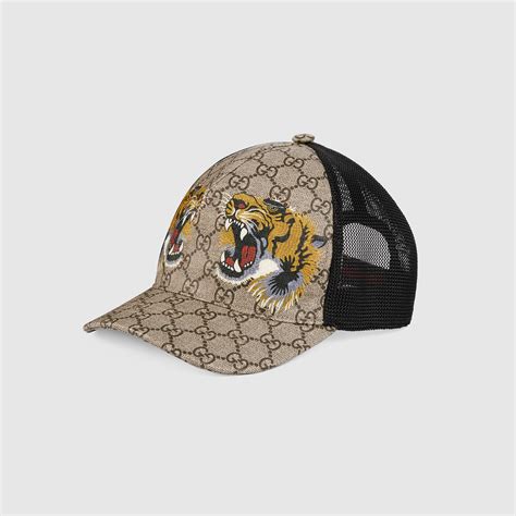 gucci tiger print cap|gucci gloves for men.